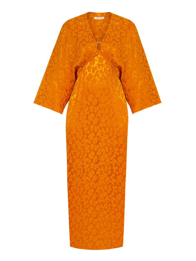 Nocturne Midi Dress Orange