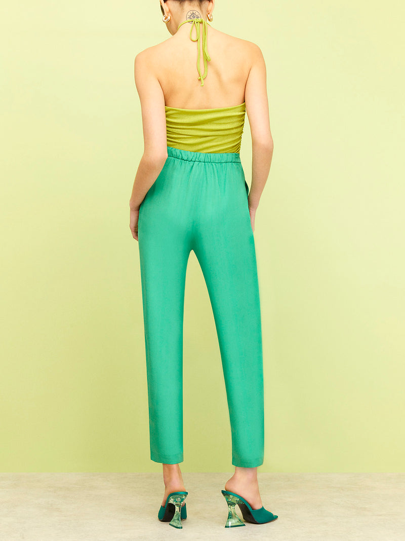 Nocturne High-Waisted Carrot Pants Green