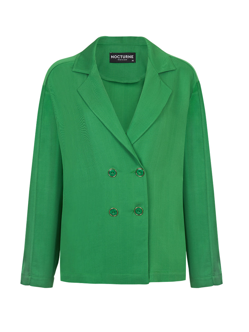 Nocturne Double Breasted Blazer Green
