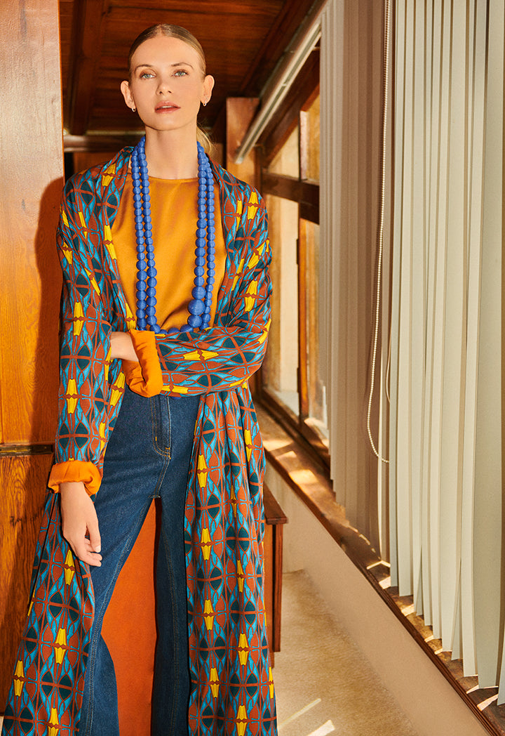 Choice Contemporary Multi Printed Abaya Print