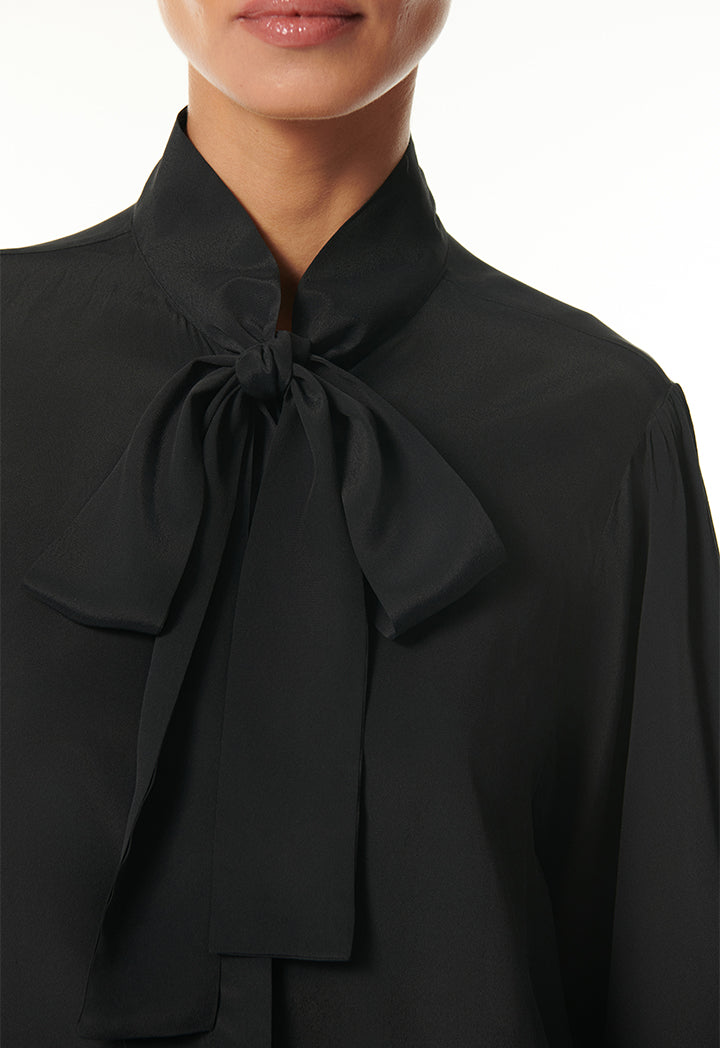 Choice Lace Collar Shirt Black