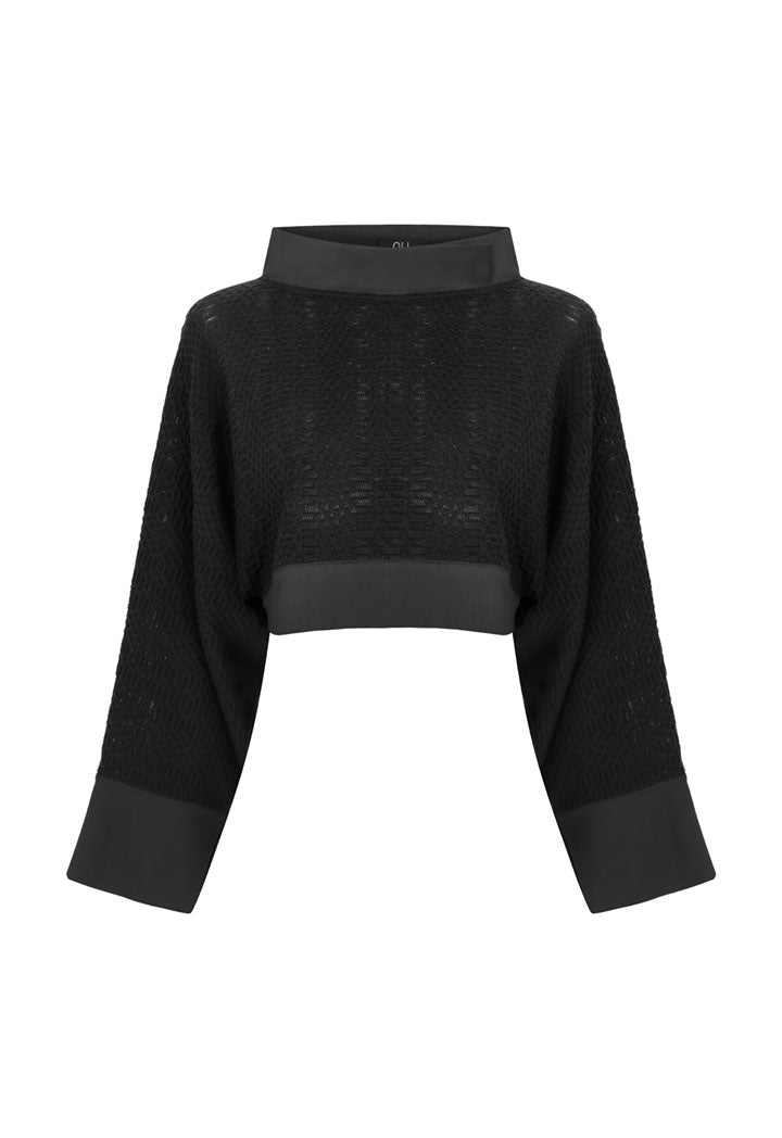 Nu Sweater Asseymetri Black - Wardrobe Fashion