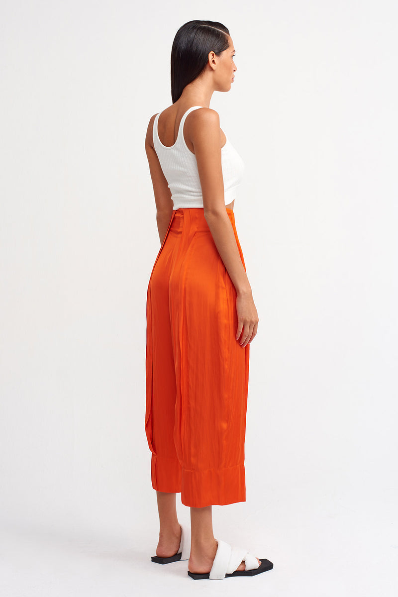 Nu Pleated Detail Trouser Coral
