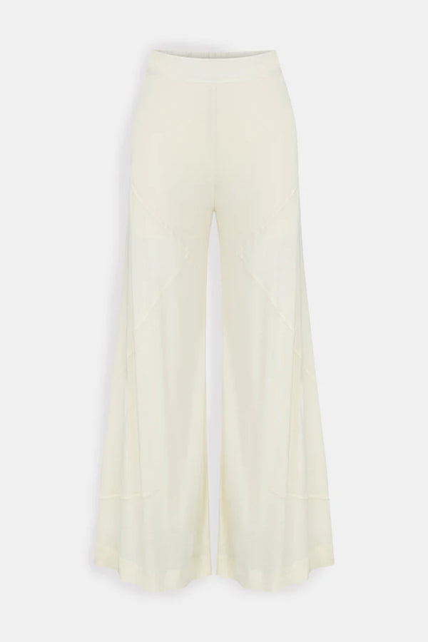 Nu Solid Wide Leg Trousers Natural