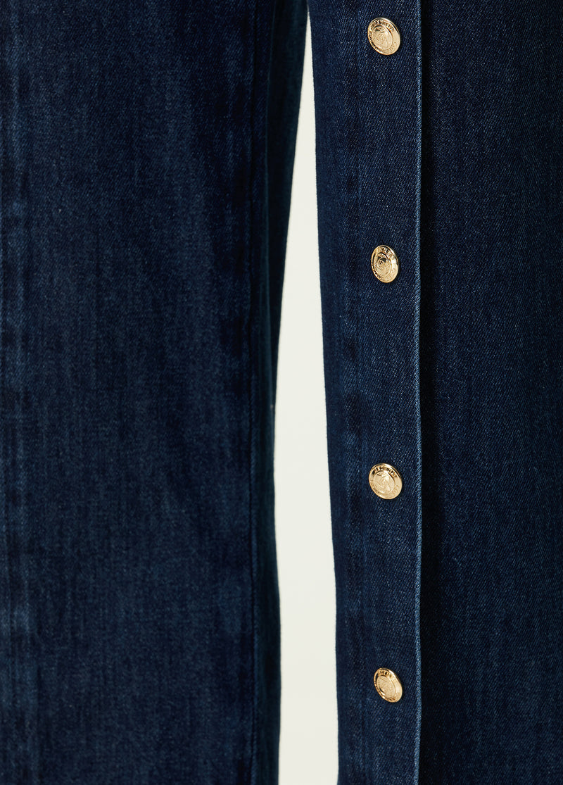 Beymen Collection Button Detail Denim Trouser Blue