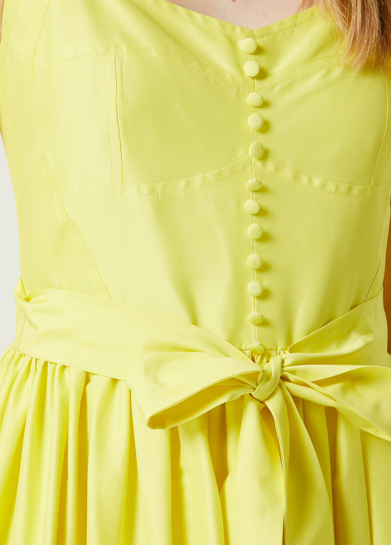 Beymen Club Waist Belted Midi Dress Yellow